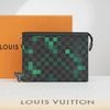 Clutch Louis Vuitton Pochette Voyage MM Karo Green Damier Graphite (Xanh lá)