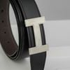 Thắt lưng Hermès H Buckle Reversible Togo/Boxcalf size 110 (Nâu/Đen)