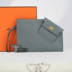 Clutch /Pouch Hermès Kelly Pocket To Go Epsom (Xám) Size 23 (Unisex)