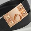 Thắt lưng Hermès Collier Rose Golden De Chien Evercolor/Epsom (Đen/Đen xanh) size 85 - TTA5049
