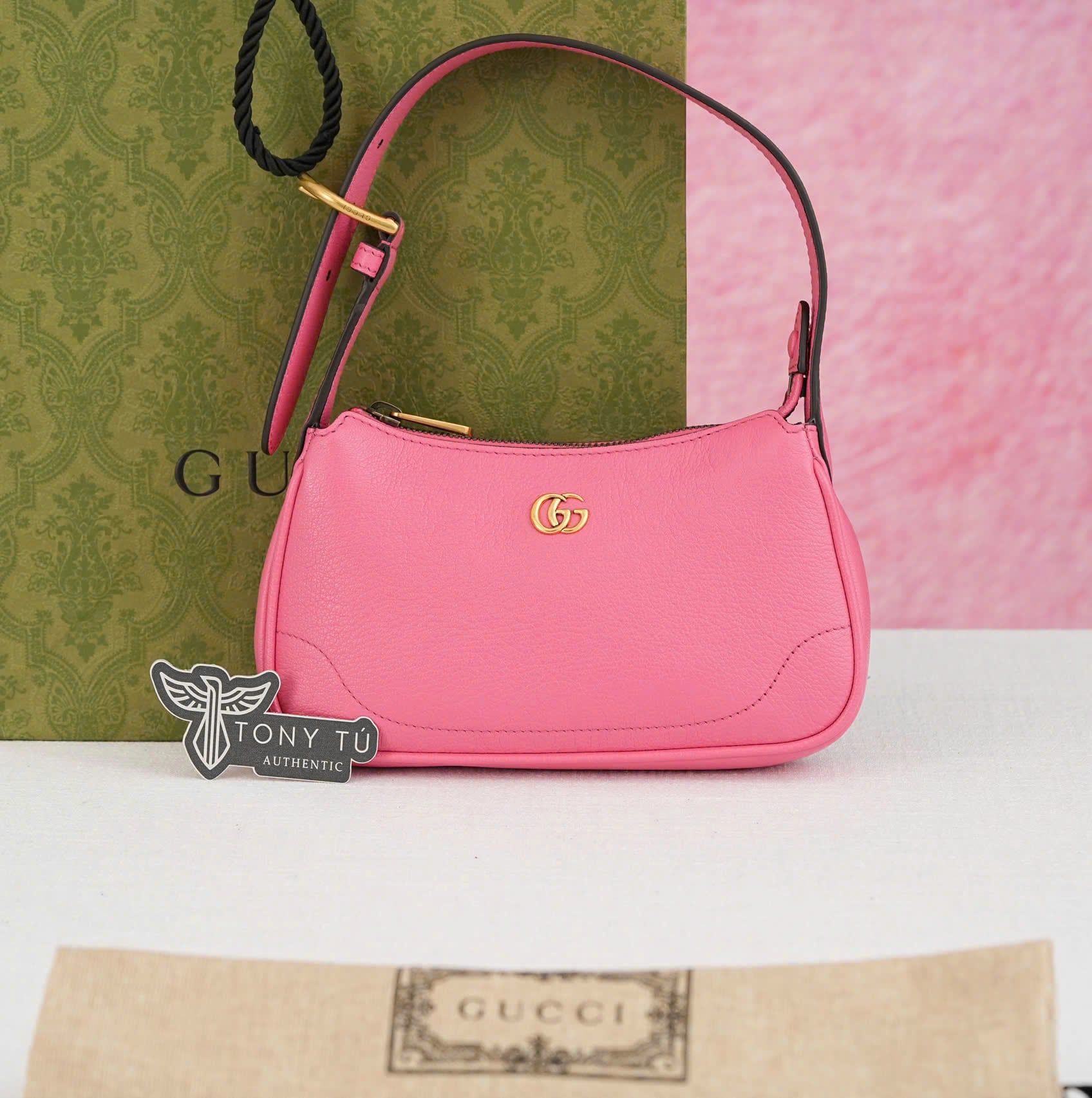 Túi đeo Gucci Aphrodite Flamingo Cowhide (Hồng Flamingo) size 20 - TTA5094