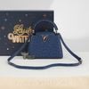 Túi đeo Louis Vuitton Capucines Mini Navy Ostrich - TTA5105