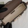 Túi Gucci Mini Jumbo GG Horsebit 1955 Camel Ebony size 18