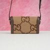 Túi Gucci Mini Jumbo GG Horsebit 1955 Camel Ebony size 18 - TTA5110