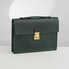 Cặp tài liệu Louis Vuitton Neo Robusto Pine Green Vintage Taiga (Xanh thông) Size 38