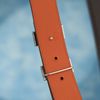 Thắt lưng Hermès H Buckle Reversible Cowhide/Epsom (Nâu/Cam) size 85