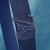 Thắt lưng Louis Vuitton Initiales Reversible Monogram /Taiga (Xanh) size 85 - TTA5179