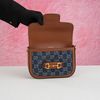 Túi đeo Gucci Blue/Brown GG Horsebit 1955 Edition