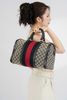 Túi Du Lịch Gucci Boston GG Monogram Web Striped Size 33