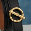 Thắt lưng Hermes Glenan Buckle Reversible Togo/Boxcalf size 90 - TTA5176