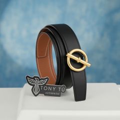 Thắt lưng Hermes Glenan Buckle Reversible Togo/Boxcalf size 90