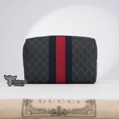 Clutch Gucci GG Supreme Wash Bag Stripe - TTA5102