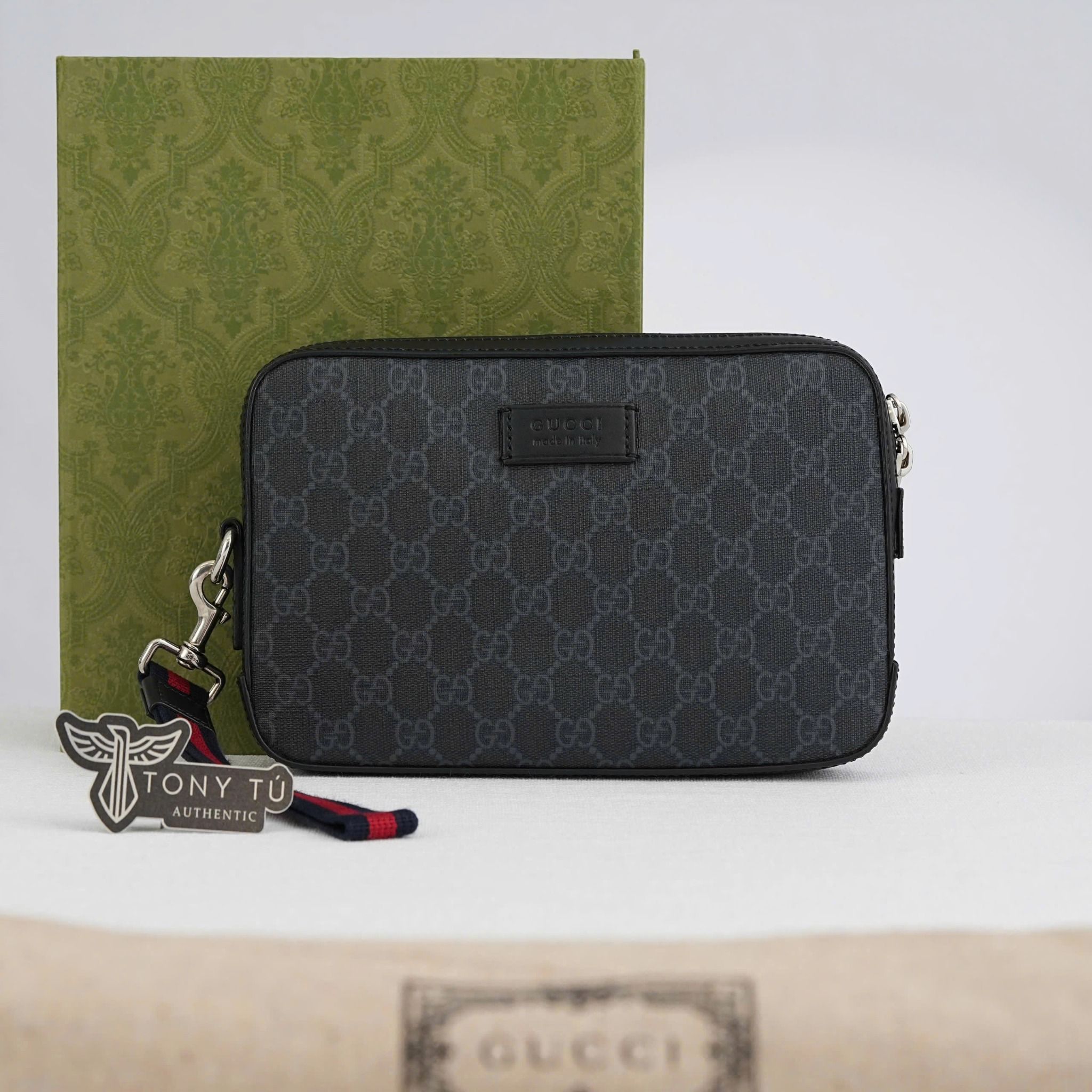 Clutch Gucci GG Neo Supreme Monogram Canvas/ Cowhide - TTA5172