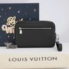 Clutch Louis Vuitton Kasai Noir Taiga (Đen) - TTA5131