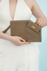 Clutch /Pouch Hermès Kelly Pocket To Go Etoupe Epsom (Nâu Xám)(Unisex) - TTA5196