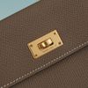 Clutch /Pouch Hermès Kelly Pocket To Go Etoupe Epsom (Nâu Xám)(Unisex) - TTA5196