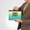 Clutch Louis Vuitton Gradient Green Damier Stripes Voyage (Code chip)