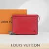 Clutch Louis Vuitton Pochette Voyage MM Red Taiga (Unisex)
