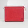 Clutch Louis Vuitton Pochette Voyage MM Red Taiga (Unisex)