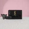 Ví đựng thẻ Yves Saint Laurent Crocodile Imprint Cowhide