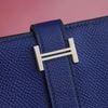 Ví dài Hermès Bearn Bifold Bleu Electrique Epsom - TTA5119