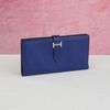 Ví dài Hermès Bearn Bifold Bleu Electrique Epsom
