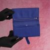 Ví dài Hermès Bearn Bifold Bleu Electrique Epsom - TTA5119