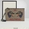 Pouch Gucci GG Supreme Monogram Wolf XXV Beige