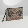 Pouch Gucci GG Supreme Monogram Wolf XXV Beige