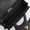 Clutch Burberry London Monaco Saffiano (Đen) - TTA5043