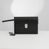 Clutch Burberry London Monaco Saffiano (Đen) - TTA5043