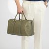Túi du lịch Japan Ostrich Leather (Xám lá) Size 40