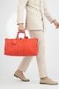 Túi du lịch Keepall Bandouliere Damier Infini Rouge (Đỏ cam đào) size 45