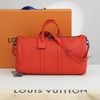 Túi du lịch Keepall Bandouliere Damier Infini Rouge (Đỏ cam đào) size 45 - TTA5221