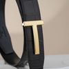 Thắt lưng Tom Ford Crocodile “T” Signature (Vàng) size 95