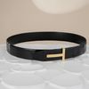 Thắt lưng Tom Ford Crocodile “T” Signature (Vàng) size 95