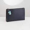 Clutch Bally Switzerland Navy Blue Calfskin (Xanh Navy)