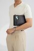 Clutch Bally Switzerland Navy Blue Calfskin (Xanh Navy)