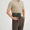 Clutch Burberry London Monaco Pine Green Saffiano (Xanh Thông) - TTA5264