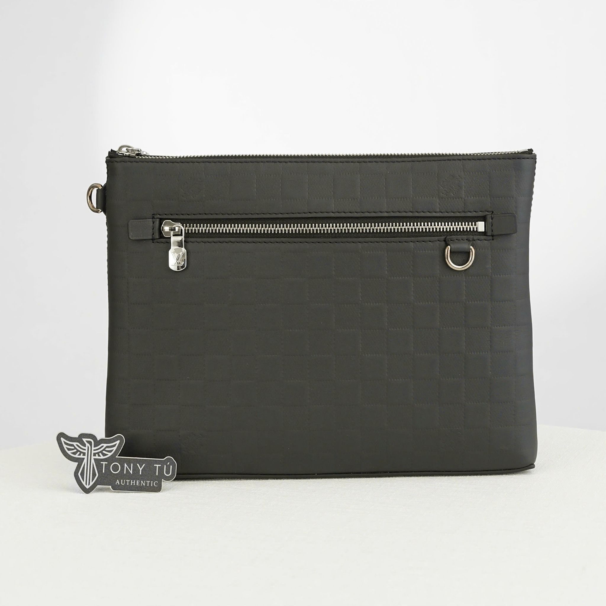 Clutch Louis Vuitton Takeoff Infini Navy Blue Pouch Code Chip - TTA5130