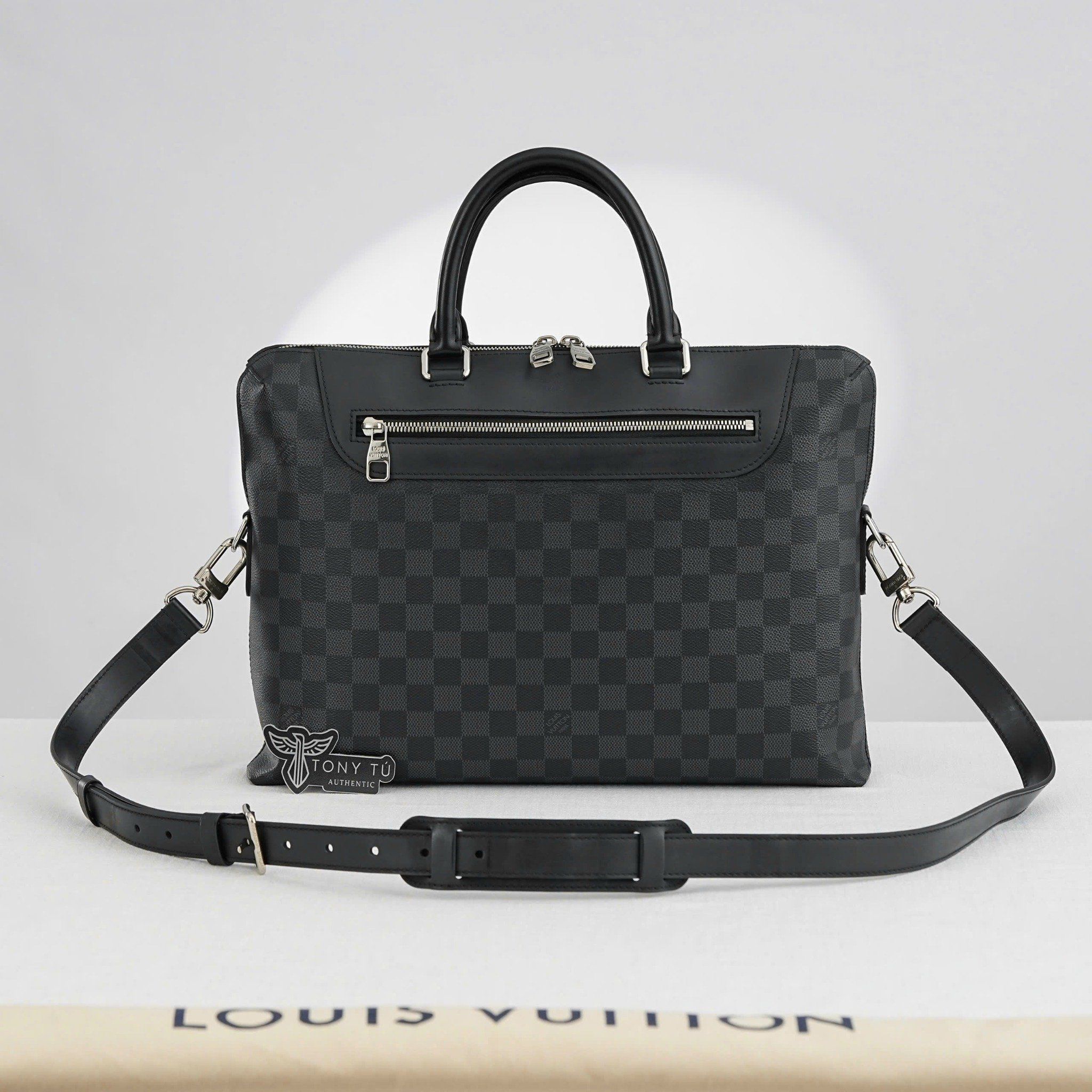 Cặp tài liệu Louis Vuitton Porte-Documents Jour MM Damier Graphite size 35 - TTA5219