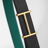 Thắt lưng Hermès H Idem Reversible Boxcalf / Epsom size 85 (Đen/Xanh lục bảo) - TTA5292