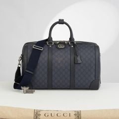 Túi du lịch Gucci Ophidia Navy Blue Canvas Duffle size 45