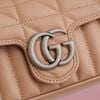 Túi đeo Gucci GG Marmont Taupe Calfskin size Mini (Xám Nâu)