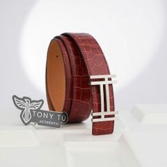 Thắt lưng Hermès H au Carré Reversible Crocodile size (90-95)