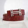 Thắt lưng Hermès H au Carré Reversible Crocodile size (90-95)