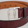 Thắt lưng Hermès Etriviere Rouge Crocodile size 85 - TTA5348