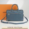 Cặp tài liệu Louis Vuitton Porte Documents Sky Blue Taiga (Xanh Lam) size 40