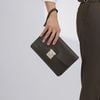 Clutch Louis Vuitton Silver Belaia Brown Taiga (Nâu) - TTA5256