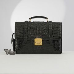 Cặp tài liệu Japan Caiman Crocodile Leather size 32 - TTA5267